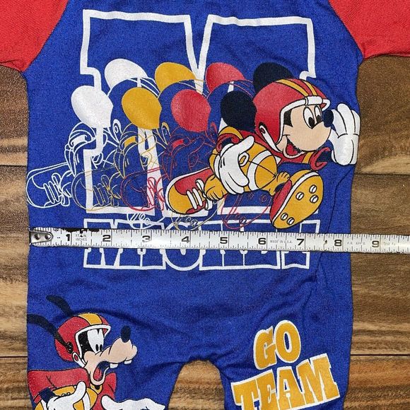 Vintage Mickey Mouse Disney One Piece Toddler Youth Suit Size 0-3 Months - Picture 6 of 9